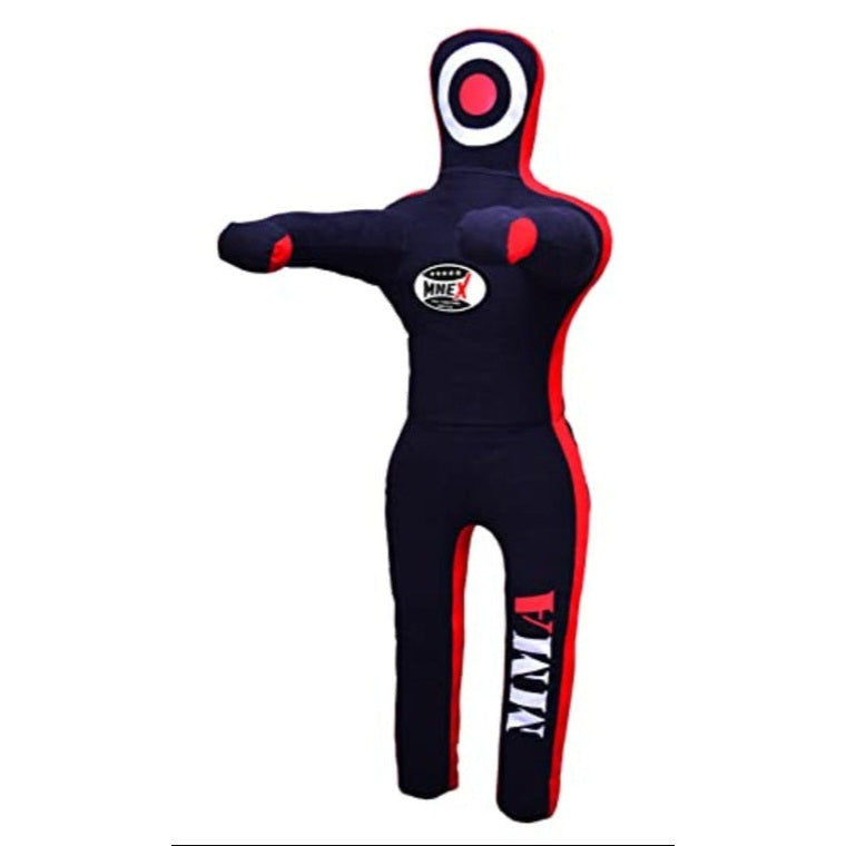 MNEX Pro Fighting Wrestling Dummy Grappling Dummies - 5ft/60 inches 6ft/72 inches Jujitsu BJJ Dummy MMA Dummies Judo Karate Fighting Dummy Un-Filled - Black 6ft / 72".