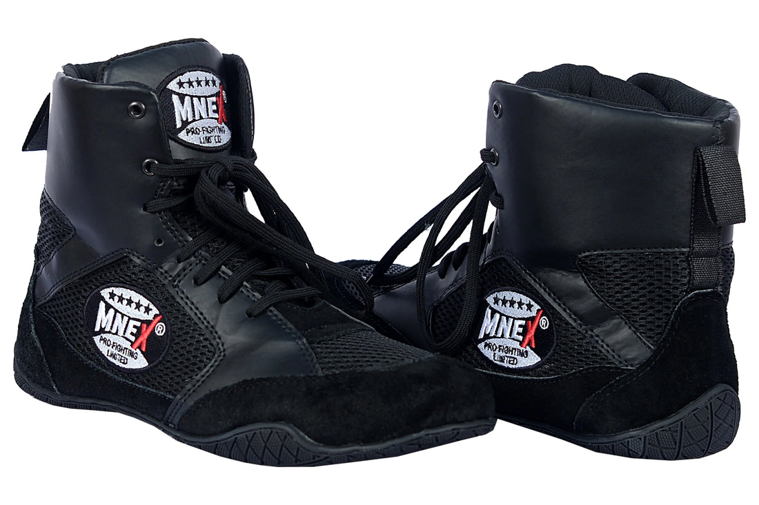 Our-Boxing-Shoes-in-Black-in-stock - MNEX PRO FIGHTING LIMITED