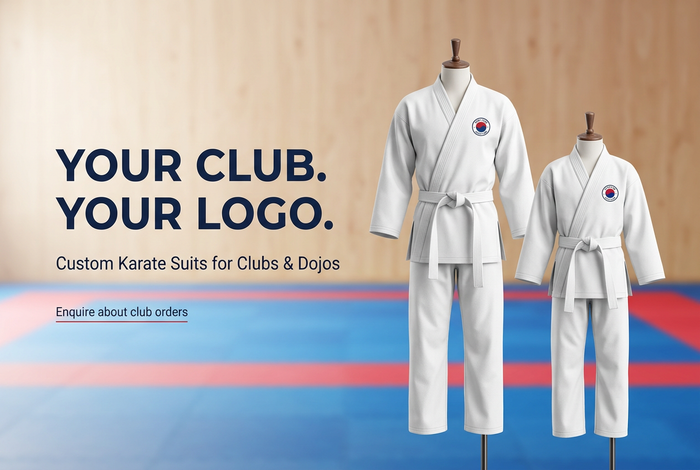 Custom Logo Karate Suits for Clubs, Dojos & Teams | MNEX