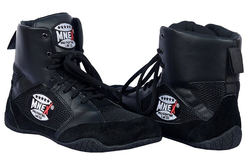Our Boxing Shoes in Black in stock - MNEX PRO FIGHTING LIMITED