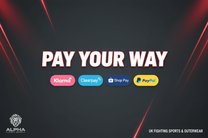Pay Your Way: Klarna, Clearpay, Shop Pay Instalments and PayPal Now at MNEX PRO FIGHTING