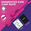 RDX BP Pink Purple Colour Braided Nylon Tangle-Free 10ft Kids Jump Rope