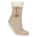 1 Pair Elle Ladies Chenille Slipper Socks with Moccasin Sole - Soft Cosy Comfort - MNEX PRO FIGHTING LIMITED