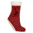 1 Pair Elle Ladies Chenille Slipper Socks with Moccasin Sole - Soft Cosy Comfort - MNEX PRO FIGHTING LIMITED