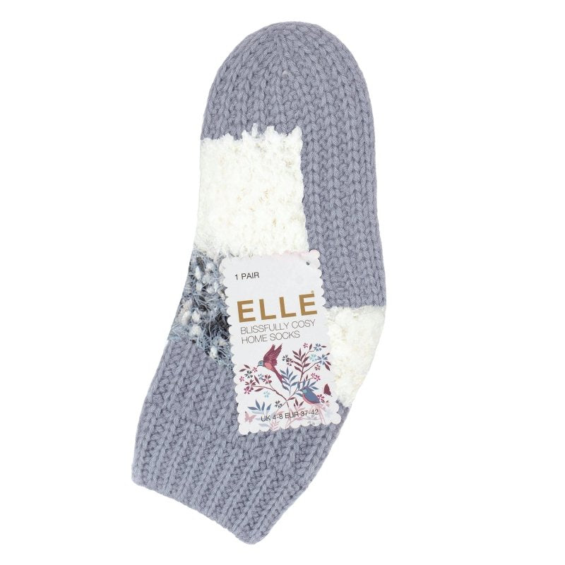 1 Pair Ladies Sherpa Lined Slipper Socks - Warm Fluffy Cosy Indoor Comfort - MNEX PRO FIGHTING LIMITED