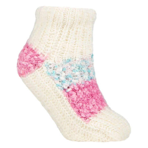 1 Pair Ladies Sherpa Lined Slipper Socks - Warm Fluffy Cosy Indoor Comfort - MNEX PRO FIGHTING LIMITED