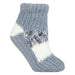 1 Pair Ladies Sherpa Lined Slipper Socks - Warm Fluffy Cosy Indoor Comfort - MNEX PRO FIGHTING LIMITED