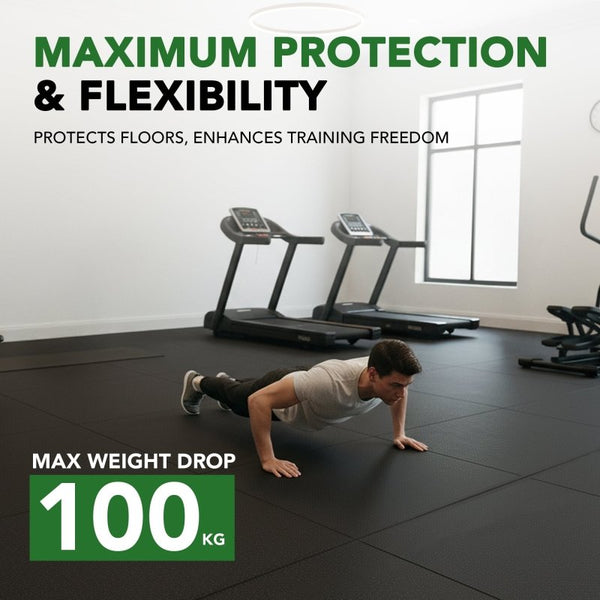 11mm Sprung PRO Heavy Duty Gym Rubber Mats - MNEX PRO FIGHTING LIMITED