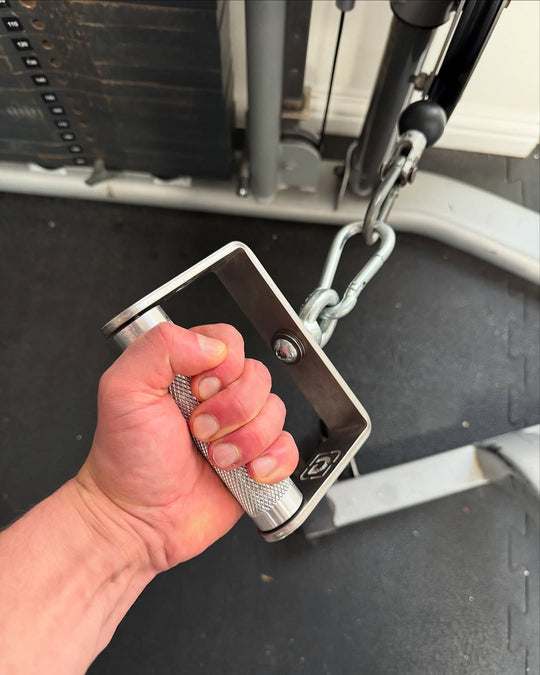 Fixed Roller D Handle by GymPin - STAINLESS STEEL - MNEX PRO FIGHTING LIMITED