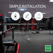 30mm Sprung PRO Gym Floor Tile - Heavy Duty Rubber Gym Flooring - MNEX PRO FIGHTING LIMITED