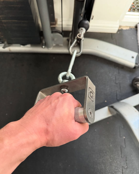 Fixed Roller D Handle by GymPin - STAINLESS STEEL - MNEX PRO FIGHTING LIMITED