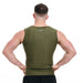 RDX Zippered Men Sweat Vest#color_army-green