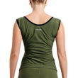 RDX W2 Women Sweat Vest With Zipper REACH OEKO TEX 100 Certified#color_army-green
