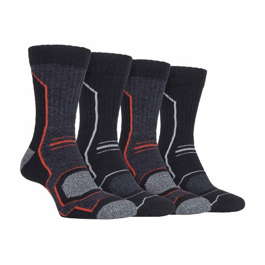 4 Pack Men's Cushioned Anti - Blister Hiking Socks - MNEX PRO FIGHTING LIMITED