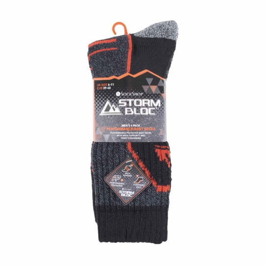 4 Pack Men's Cushioned Anti - Blister Hiking Socks - MNEX PRO FIGHTING LIMITED