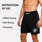 MMA Shorts for Training and Kick Boxing, Trunks for Bodybuilding Size M (Medium) - MNEX PRO FIGHTING LIMITED