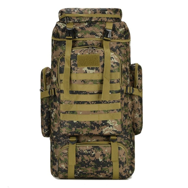 56-75L Large Capacity Travel Hiking Bag Waterproof and Scratch-resistant Backpack (CP Camouflage) - MNEX PRO FIGHTING LIMITED