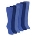 6 Pairs Ladies 100% Cotton Knee High Socks | Long Ribbed Non Elastic Top Socks - MNEX PRO FIGHTING LIMITED