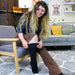 6 Pairs Ladies 100% Cotton Knee High Socks | Long Ribbed Non Elastic Top Socks - MNEX PRO FIGHTING LIMITED