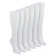 6 Pairs Ladies 100% Cotton Knee High Socks | Long Ribbed Non Elastic Top Socks - MNEX PRO FIGHTING LIMITED