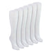 6 Pairs Ladies 100% Cotton Knee High Socks | Long Ribbed Non Elastic Top Socks - MNEX PRO FIGHTING LIMITED