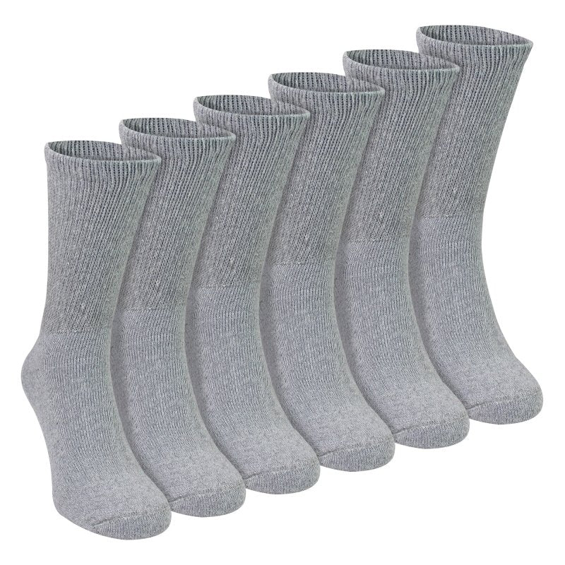 6 Pairs Mens Cotton Diabetic Socks - Soft Non Binding Everyday Comfort Socks - MNEX PRO FIGHTING LIMITED