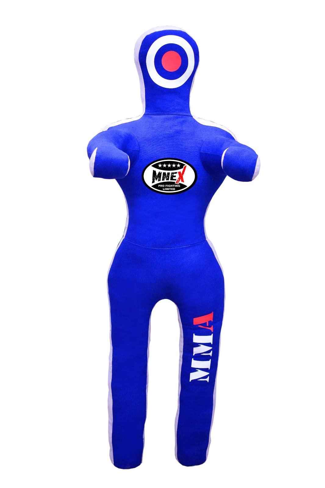 MNEX Pro vechten worsteldummy Grappling Dummies - 1,5 m/60"/1,8 m/182,9 cm Jujitsu BJJ Dummy MMA Dummies Judo Karate Fighting Dummy Un-Filled - Zwart 182,9 cm (Blauw, 121,2 m / 121,2 m 9 cm inch) - MNEX PRO FIGHTING LIMITED
