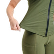 RDX W2 Women Sweat Vest With Zipper REACH OEKO TEX 100 Certified#color_army-green