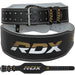 RDX 6R 6 Inch Leather Black Gym Belt#color_blackgolden