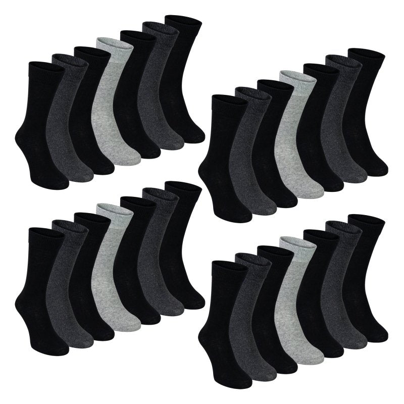 7 Pack Mens Classic Suit Socks - Soft Breathable Plain Dress Socks - MNEX PRO FIGHTING LIMITED