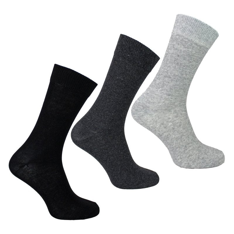 7 Pack Mens Classic Suit Socks - Soft Breathable Plain Dress Socks - MNEX PRO FIGHTING LIMITED