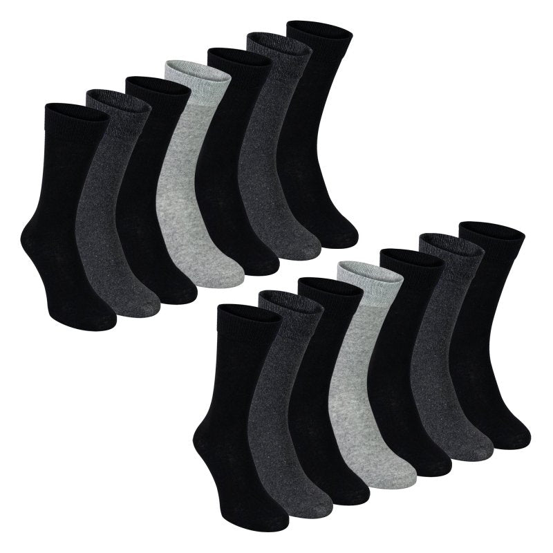 7 Pack Mens Classic Suit Socks - Soft Breathable Plain Dress Socks - MNEX PRO FIGHTING LIMITED