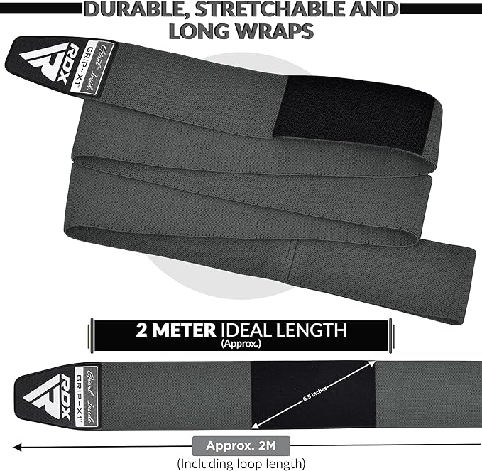 RDX K1 Elasticated Knee Compression Bandage Wraps#color_grey