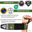 RDX W3 IPL USPA Approved Powerlifting Wrist Support Wraps with Thumb Loops OEKO-TEXÂ®Â Standard 100 certified#color_army-green