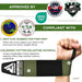 RDX W3 IPL USPA Approved Powerlifting Wrist Support Wraps with Thumb Loops OEKO-TEXÂ®Â Standard 100 certified#color_army-green