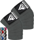 RDX K1 Elasticated Knee Compression Bandage Wraps#color_grey