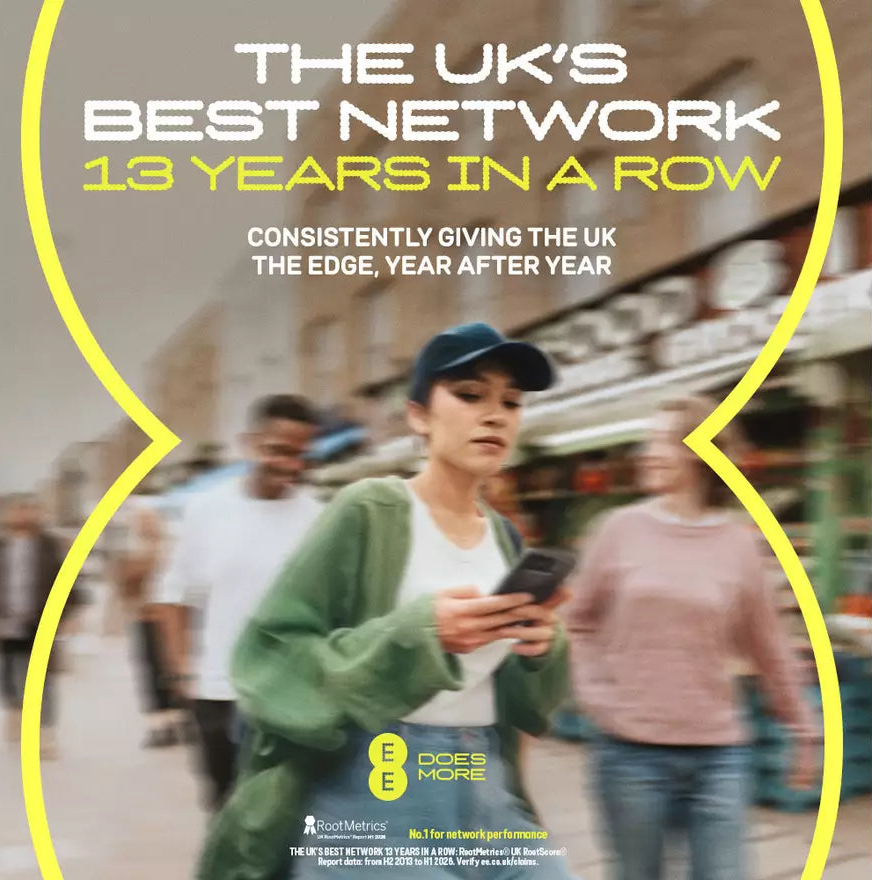 EE – The UK's Best Network 13 Years in a Row