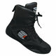 Boxing Shoes Black Combat Sports Shoes - 100% Rubber Sole & Lightweight Mesh.