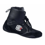 Boxing Shoes Black Combat Sports Shoes - 100% Rubber Sole & Lightweight Mesh.