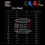 Boxing Shoes Black Combat Sports Shoes - 100% Rubber Sole & Lightweight Mesh.