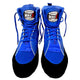 Boxing, MMA shoes suede leather sole Rubber mesh breathable light weight Blue.