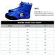 Boxing, MMA shoes suede leather sole Rubber mesh breathable light weight Blue.