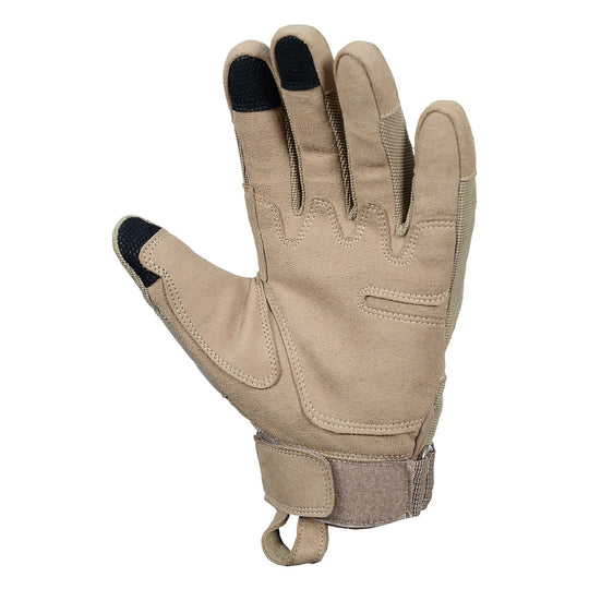 Men's Touchscreen Hiking Gloves - Waterproof Outdoor Sports Gloves Size - S-M-L-XL Tan.