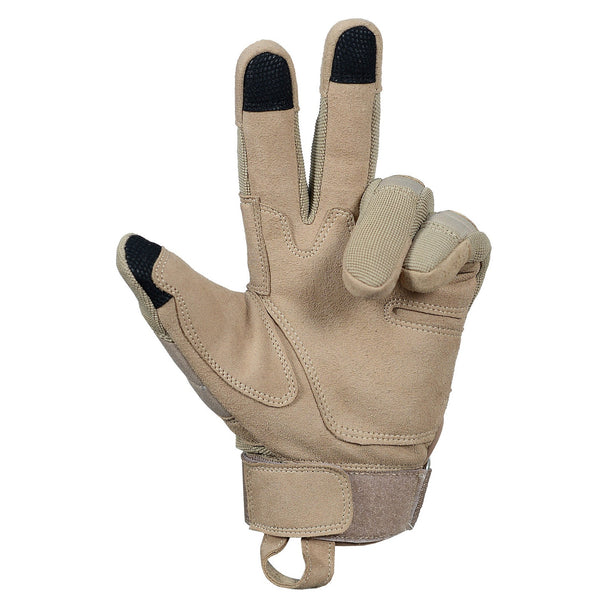Men's Touchscreen Hiking Gloves - Waterproof Outdoor Sports Gloves Size - S-M-L-XL Tan.