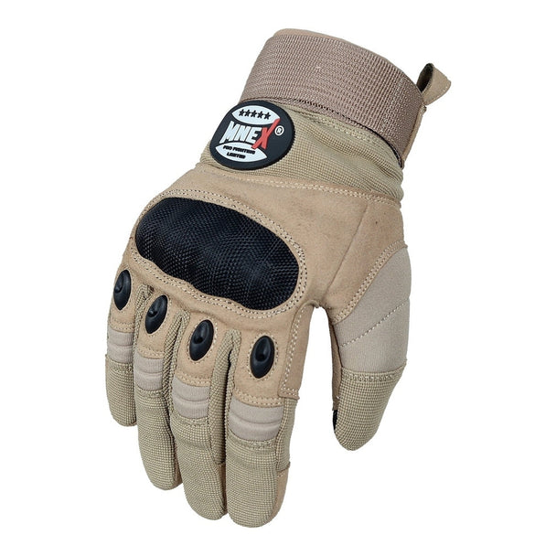 Men's Touchscreen Hiking Gloves - Waterproof Outdoor Sports Gloves Size - S-M-L-XL Tan.