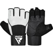 RDX W3 Workout Gym Gloves#color_white