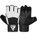 RDX W3 Workout Gym Gloves#color_white