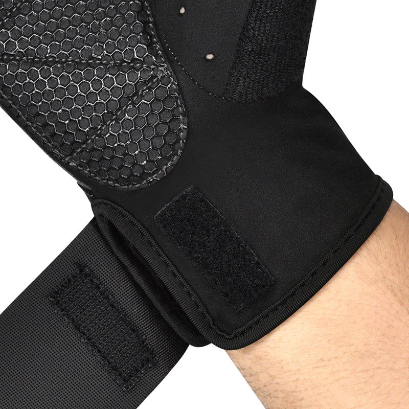 RDX W3 Workout Gym Gloves#color_grey