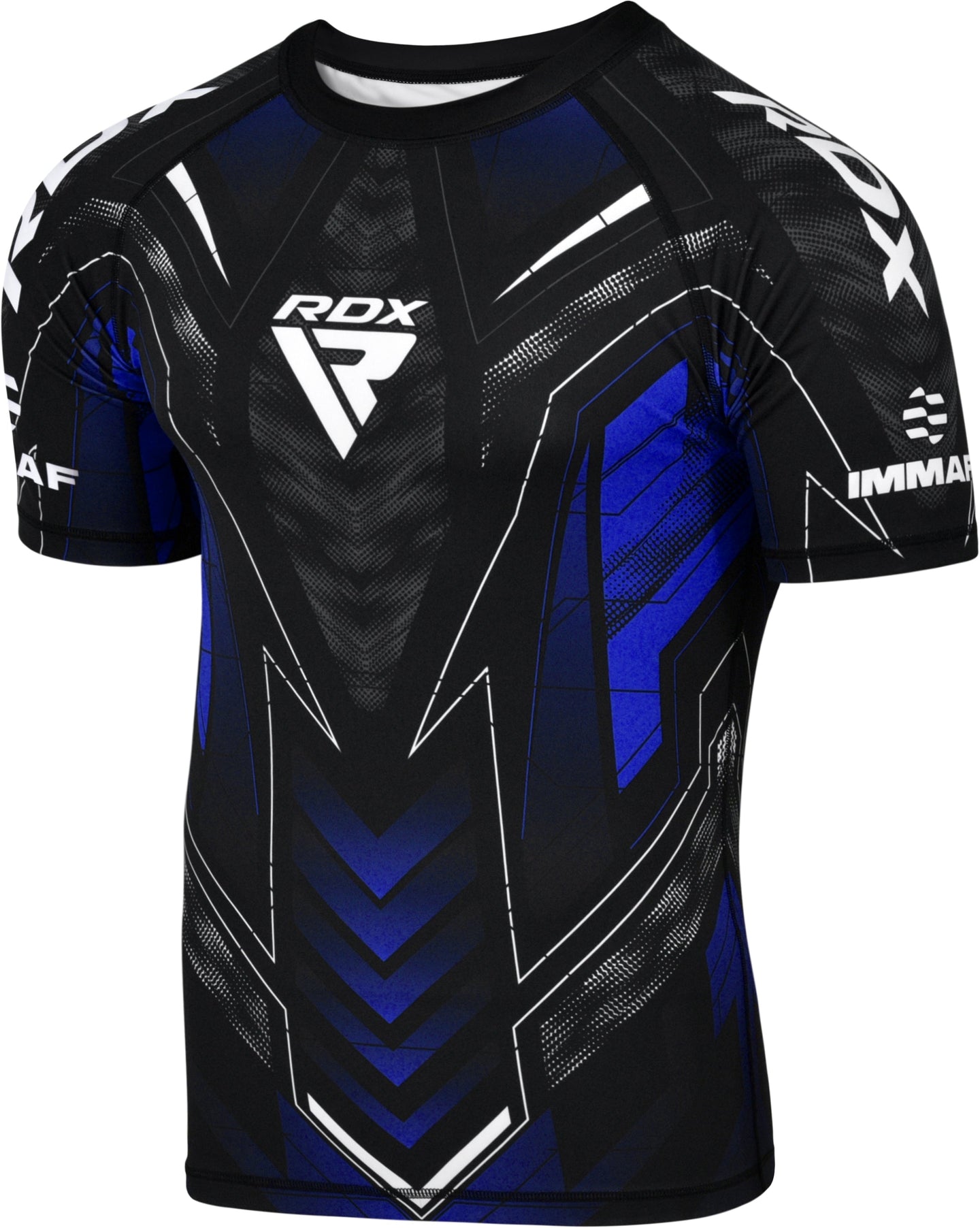 RDX COMPRESSION SHIRT HALF SLEEVES IMMAF-1#color_blue