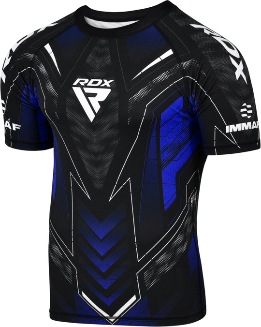 RDX COMPRESSION SHIRT HALF SLEEVES IMMAF-1#color_blue